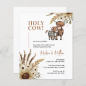 Papier Sunflower Rustic Baby shower agricole Invitation b (Devant / Derrière)