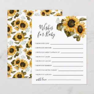 Papier Sunflower Wives for Baby Card