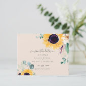 Papier Sunflowers Eucalyptus Mariage de verdure (Debout devant)