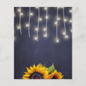 Papier Sunflowers rustique budget nuptiale invitation à l (Dos)