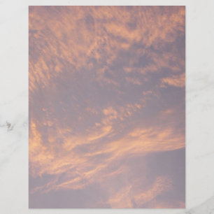 Papier Sunset Clouds II Pastel Nature Abstraite