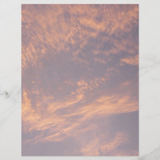Papier Sunset Clouds II Pastel Nature Abstraite (Devant)