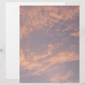 Papier Sunset Clouds II Pastel Nature Abstraite (Devant / Derrière)
