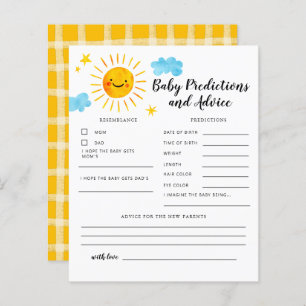 Papier Sunshine Baby Prédictions et conseils