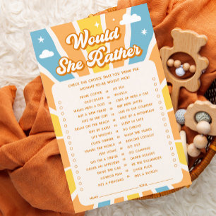 Papier Sunshine Baby shower Voudrait-Elle Plutôt Jouer