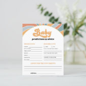 Papier Super Baby Predictions et conseils jeu de douche (Debout devant)