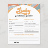 Papier Super Baby Predictions et conseils jeu de douche (Devant)
