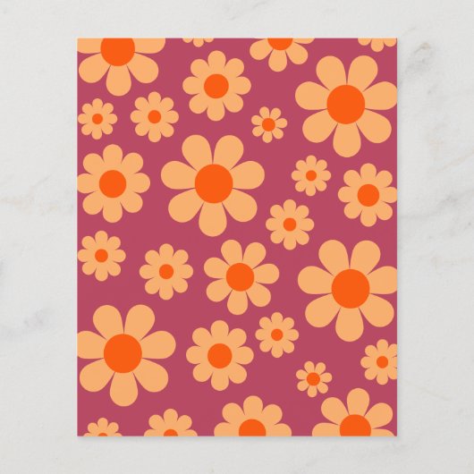 Papier Super One Retro Daisy Arch 1er anniversaire (Dos)