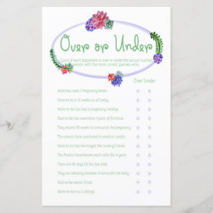 Papier Supérieur à un jeu de Baby shower succulent