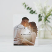 Papier Superposition de remerciement de photo personnalis (Debout devant)