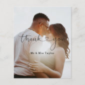 Papier Superposition de remerciement de photo personnalis (Devant)