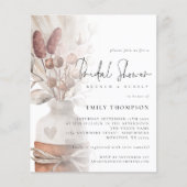 Papier Superposition d'herbe des Pampas pour budget Invit (Devant)