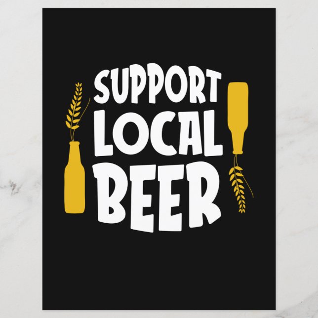 Papier Support de la bière locale (Devant)