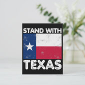 Papier Support Texas I Stand With Texas Texan Flag (Debout devant)