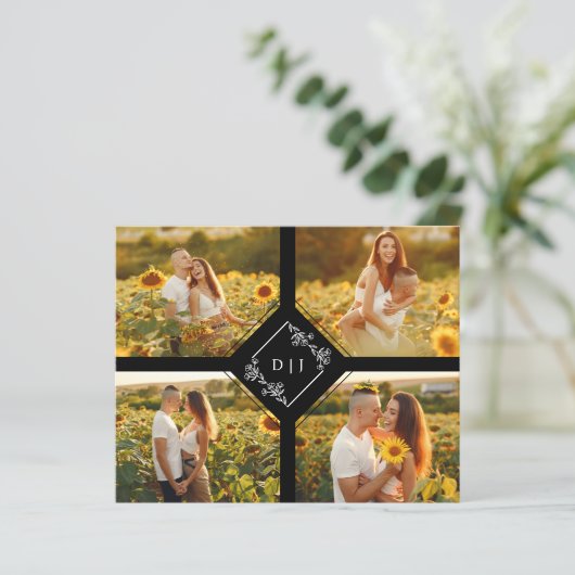 Papier Sur Budget Elegant 4 Photos Instant Engagé Couple (Debout devant)