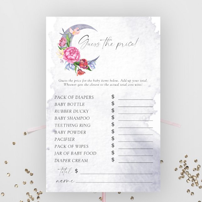 Papier Sur la Lune Devinez le prix Jeu (Créateur téléchargé)