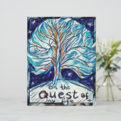 Papier Sur la quête de ma vie - Arbre - Étoiles. (Debout devant)