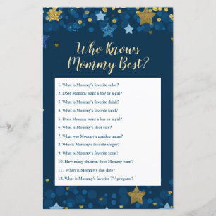 Papier Sur le Baby shower de la Lune qui connaît maman mi