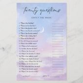 Papier Sur le nuage 9 Connaissez-vous bien la mariée ? (Devant)