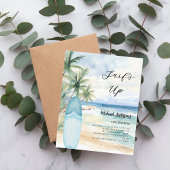Papier Surf plage surf de plage invitation anniversaire
