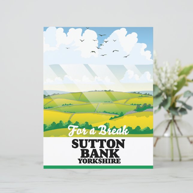 Papier Sutton Bank yorkshire affiche voyage (Debout devant)