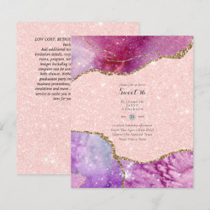 Papier Sweet 16 Anniversaire Invitations Agate Parties sc