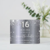 Papier Sweet 16 anniversaire parties scintillant argent e (Debout devant)