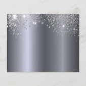 Papier Sweet 16 anniversaire parties scintillant argent e (Dos)