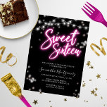 Papier Sweet 16 Anniversaires Hot rose Neon brillant budg<br><div class="desc">Célébrez votre journée spéciale avec style grâce à nos 16 modèles Sweet! Notre design d'inspiration néon est sûr de faire une déclaration avec ses tons rose et noir. C'est la façon parfaite de faire savoir à tout le monde que vous avez 16 ans !</div>