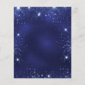 Papier Sweet 16 bleu marine robe tiara invitation (Dos)