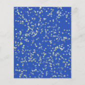 Papier Sweet 16 Budget Invitation Royal Blue Butterfly (Dos)