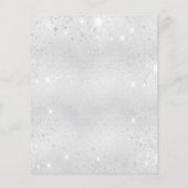 Papier Sweet 16 parties scintillant argent invitation tia (Dos)