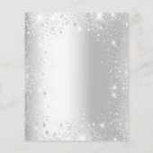 Papier Sweet 16 robe argentée parties scintillant budget  (Dos)