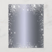 Papier Sweet 16 robe argentée parties scintillant invitat (Dos)