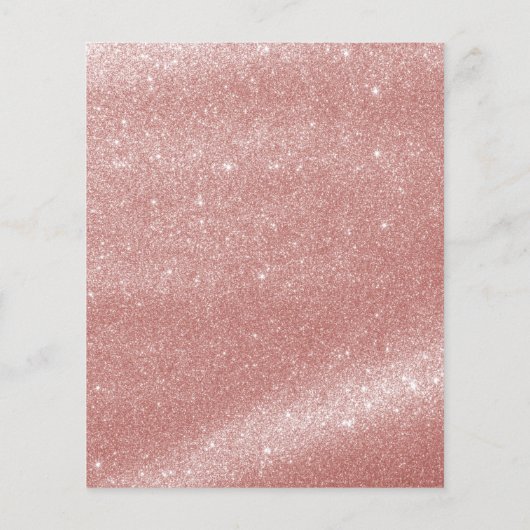 Papier Sweet 16 Robe d'or Rose Invitation de fête d'anniv (Dos)