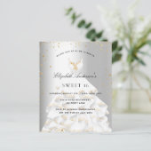 Papier Sweet 16 robe or argent invitation (Debout devant)