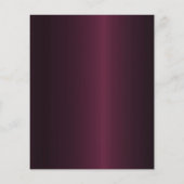 Papier Sweet 16 rose bordeaux invitation or (Dos)