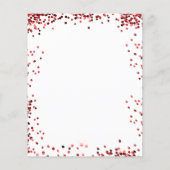 Papier Sweet 16 rouge blanc robe budget invitation (Dos)