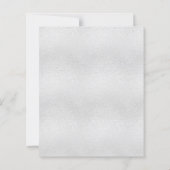 Papier Sweet 16 silver blue glitter party invitation (Dos)