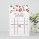Papier Sweet Berry Baby shower Jeu de Bingo (Debout devant)