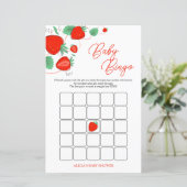 Papier Sweet Berry Baby shower Jeu de Bingo (Debout devant)