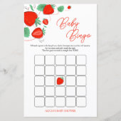 Papier Sweet Berry Baby shower Jeu de Bingo (Devant)