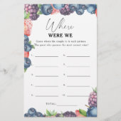 Papier Sweet berry - Où étions-nous le jeu de douche nupt (Devant)