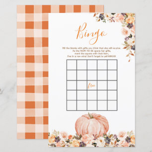 Papier Sweet Citrouille Rustique Floral Anniversaire Jeu