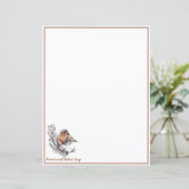 Papier Sweet hiver oiseau et neige coutume Noël (Debout devant)