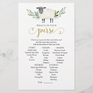 Papier Sweet Little Lamb Greenery Ce qui est dans votre s