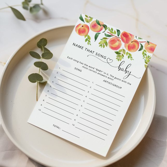 Papier Sweet petit nom de pêche cette chanson jeu bébé (Créateur téléchargé)