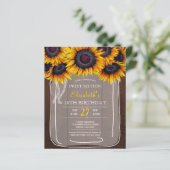 Papier Sweet sixteen de pays rustique floral  invitation (Debout devant)