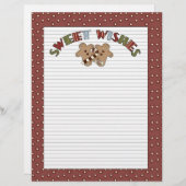 Papier Sweet Wings Cookie Holiday Lettons head (Devant / Derrière)