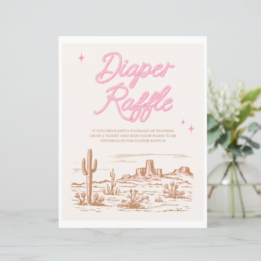 Papier SYMBOLE 8 x 10 Pink Western Diaper (Debout devant)